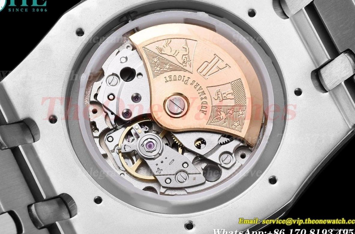 Oak SS Dial 41mm SS 15500 MY8215 Black Royal 0203